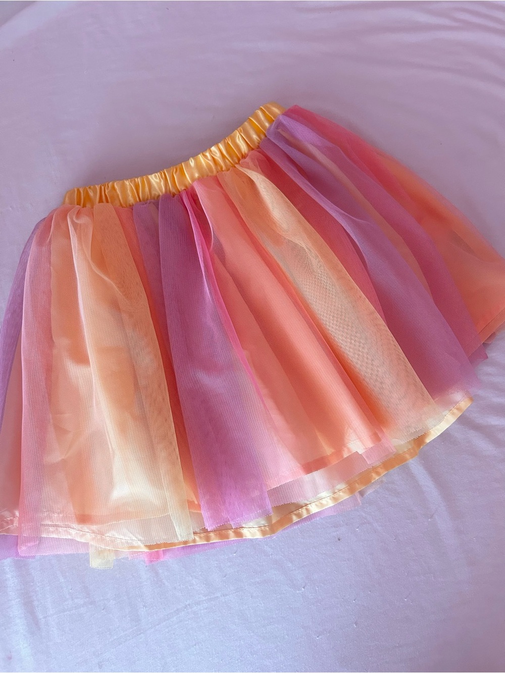 Girls Layered Pink & Peach Tutu (4T)